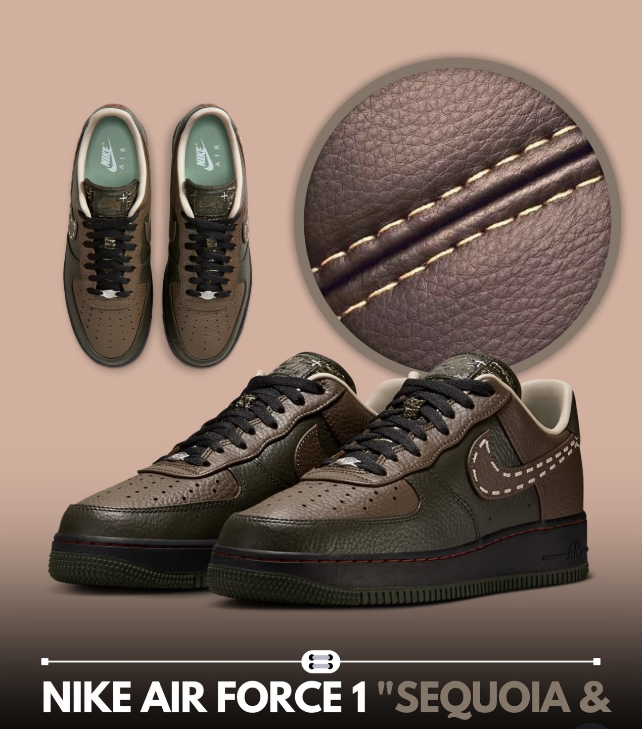 Nike AirForce 1 Sequoia - Image 3