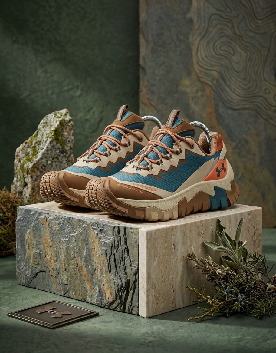Under Armour Athletic Hiking Shoes Bayou Orange - Image 2