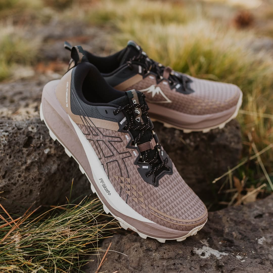 Asics Gel-Trabuco 13 Taupe Brown Black Shoes - Image 3