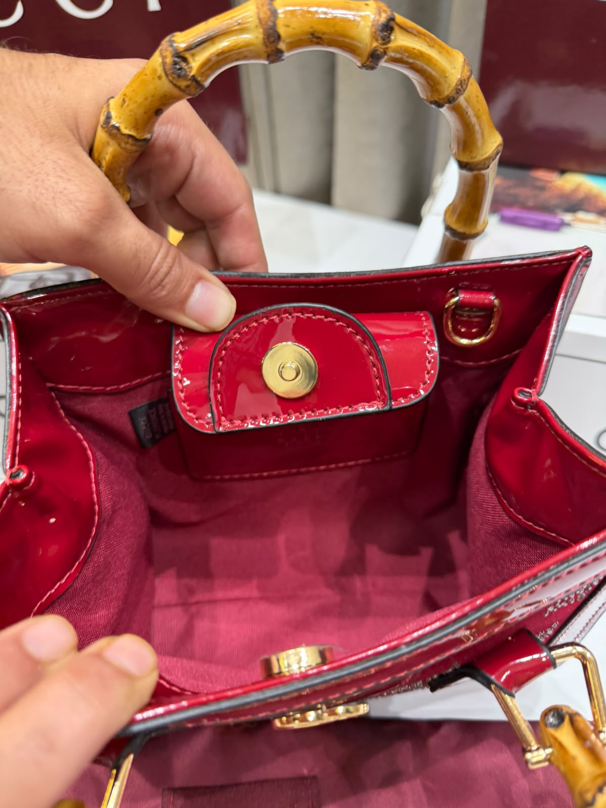 GUCCI Bamboo Mini Tote Bag - Image 3