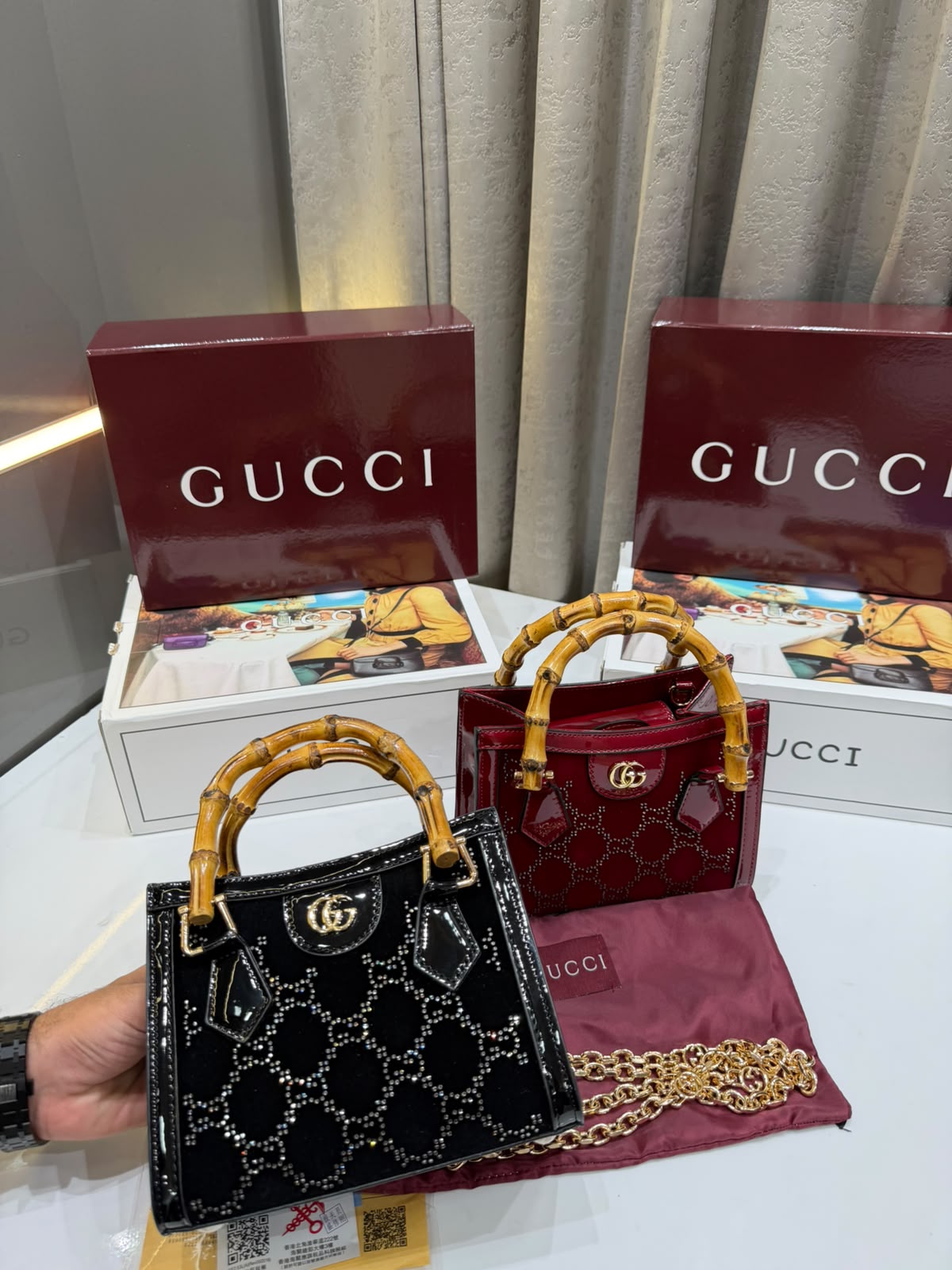 GUCCI Bamboo Mini Tote Bag - Image 5