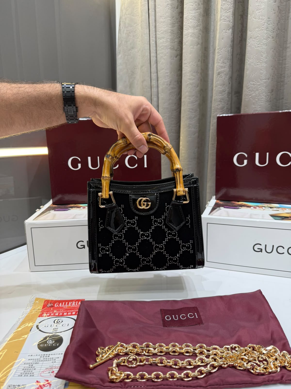 GUCCI Bamboo Mini Tote Bag - Image 2