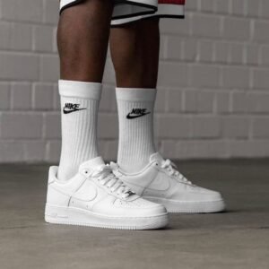 Nike Air Force 1 White Pure Leather | Heavy Quality Luxury Sneaker (Unisex / OG Box)